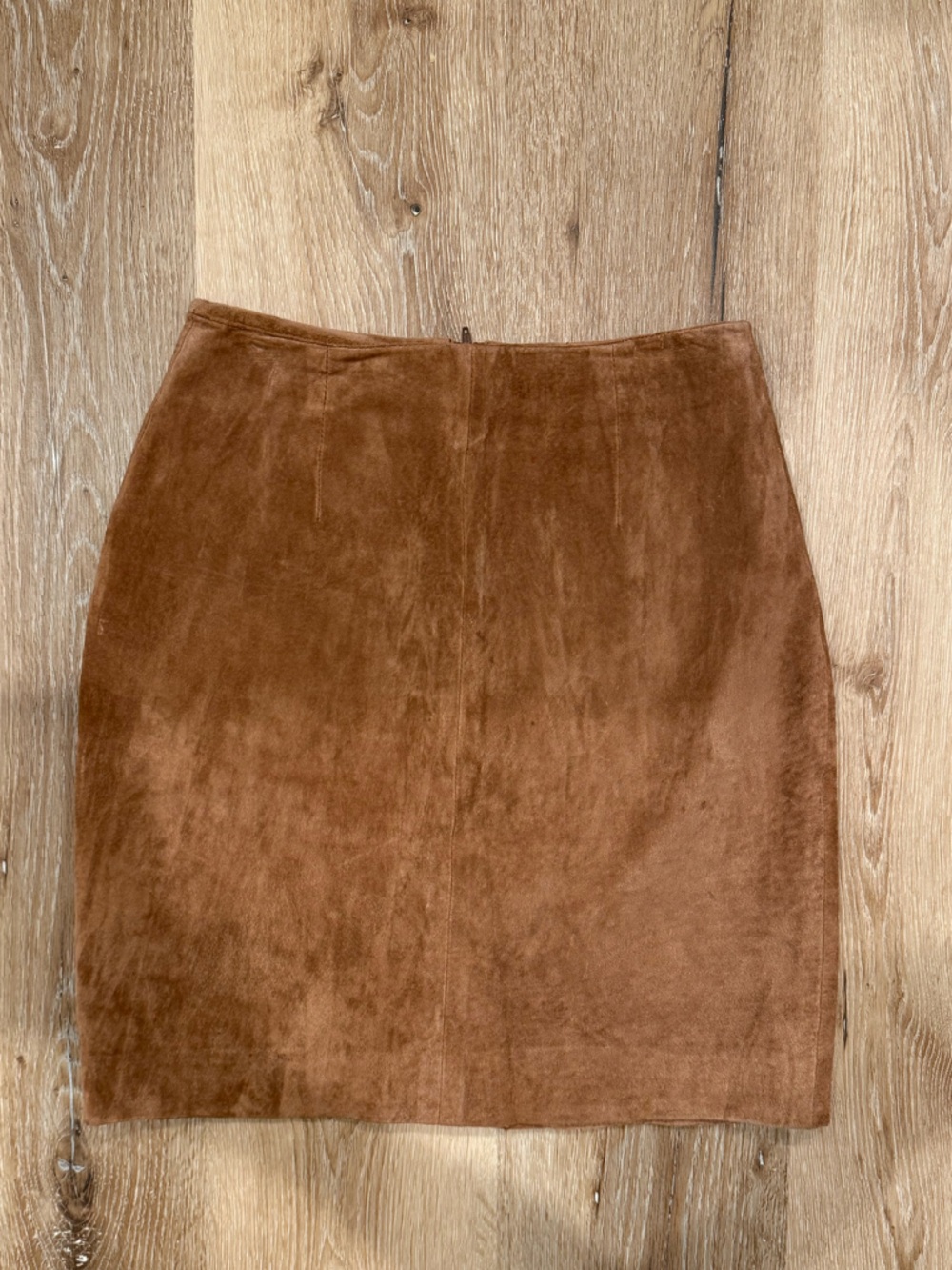 Hugo Buscati Brown Suede Mini Skirt